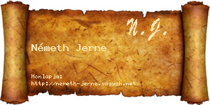 Németh Jerne névjegykártya